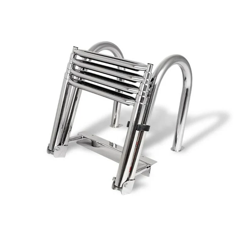 Escada telescópica de tubo duplo